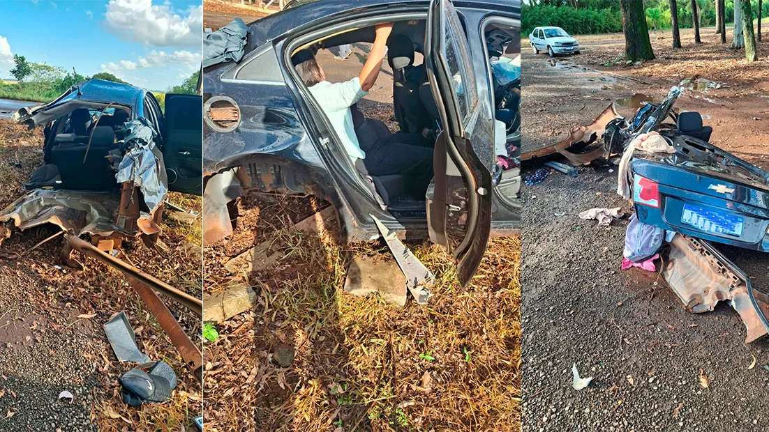 Servidor público morre em acidente entre caminhão e veículo da Prefeitura na ERS-223