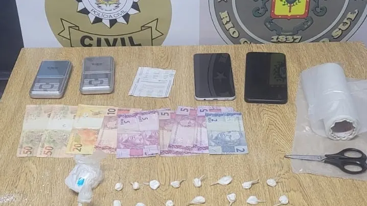 Droga é apreendida em Três de Maio